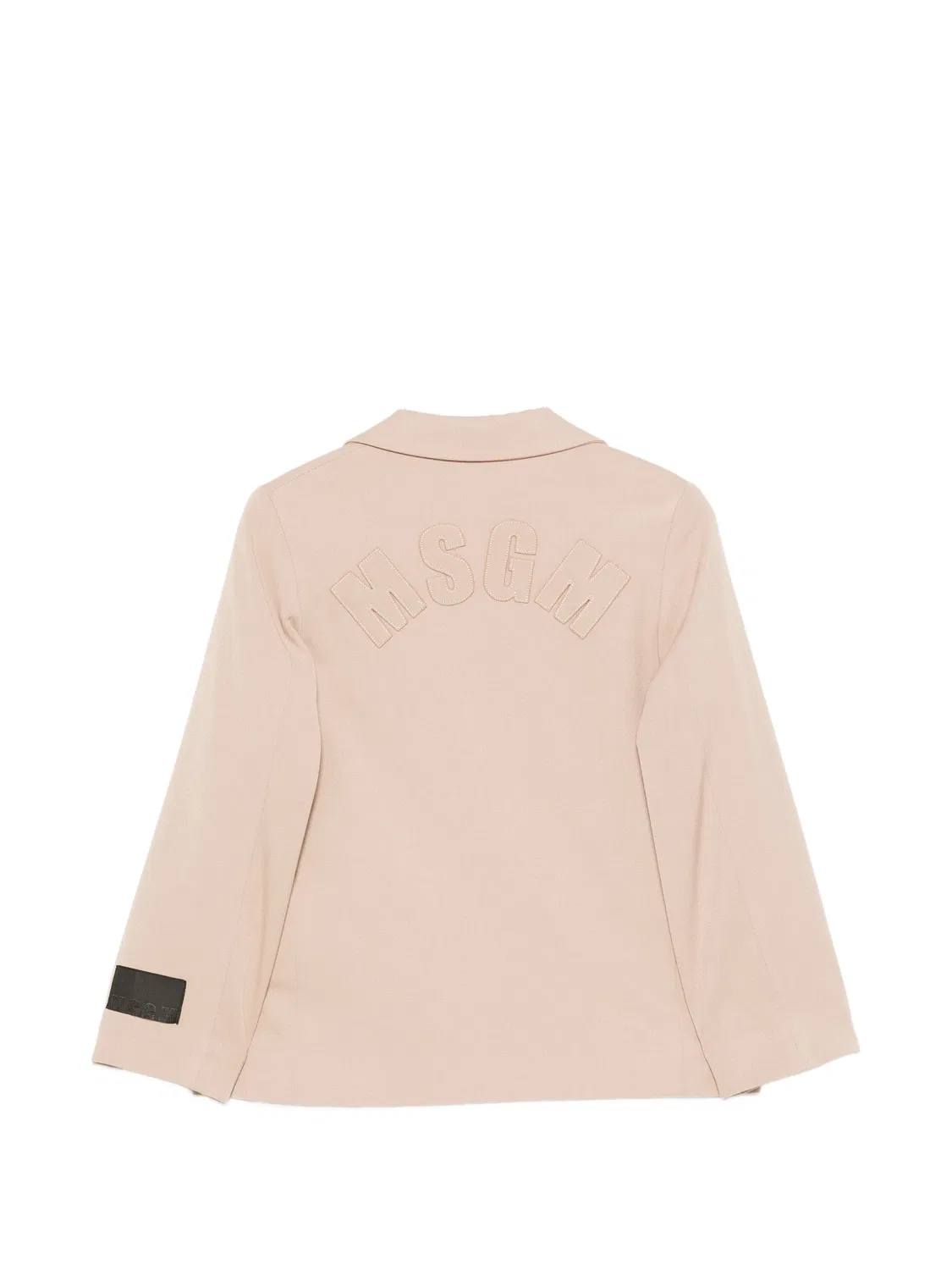 Пиджак с логотипом Msgm Kids, нейтральные цвета — фото 2