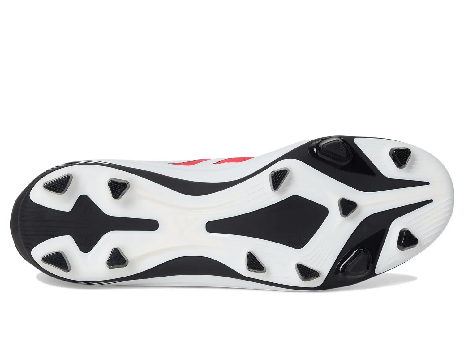 Детские бутсы для мальчиков с полосками Copa Pure 3 Club Firm Ground / Multi Ground Adidas, White Red Glossy Black — фото 3