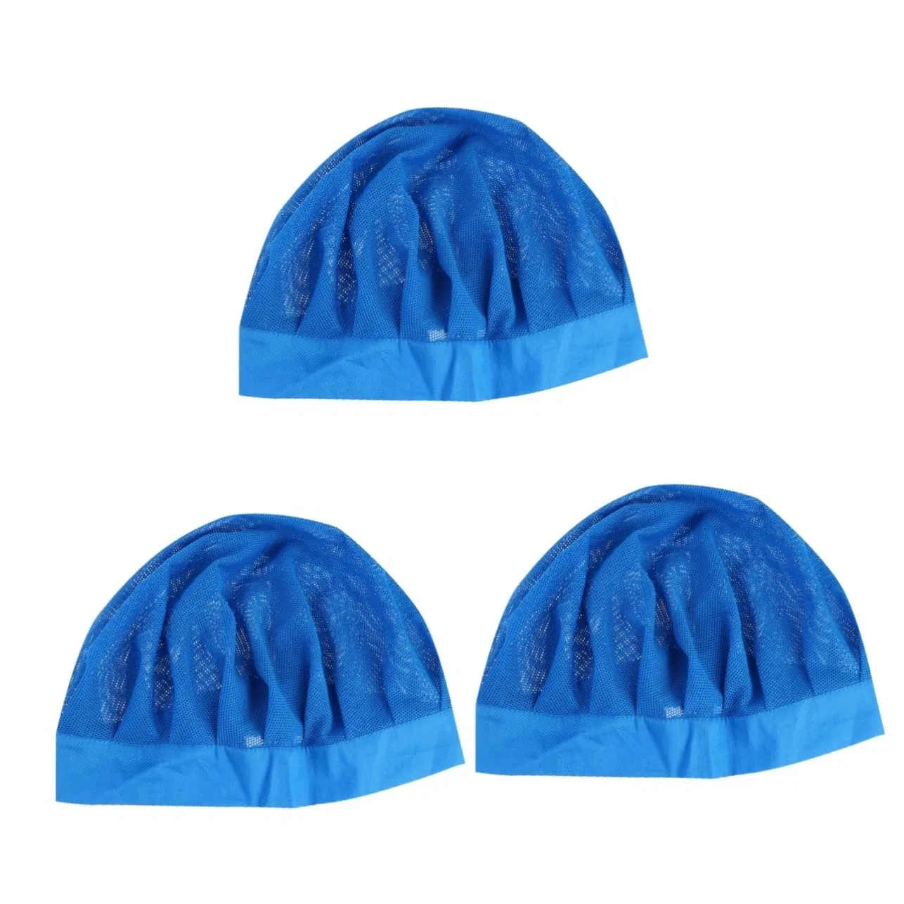 Набор из 3 сетчатых шапочек для душа, Amosfun, 25x18x0.2 см, Blue