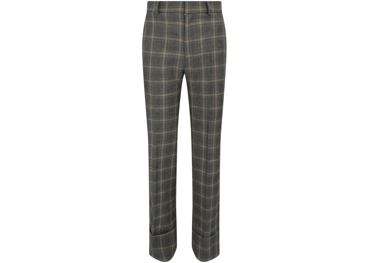 Мужские брюки в клетку Gucci, Grey Beige