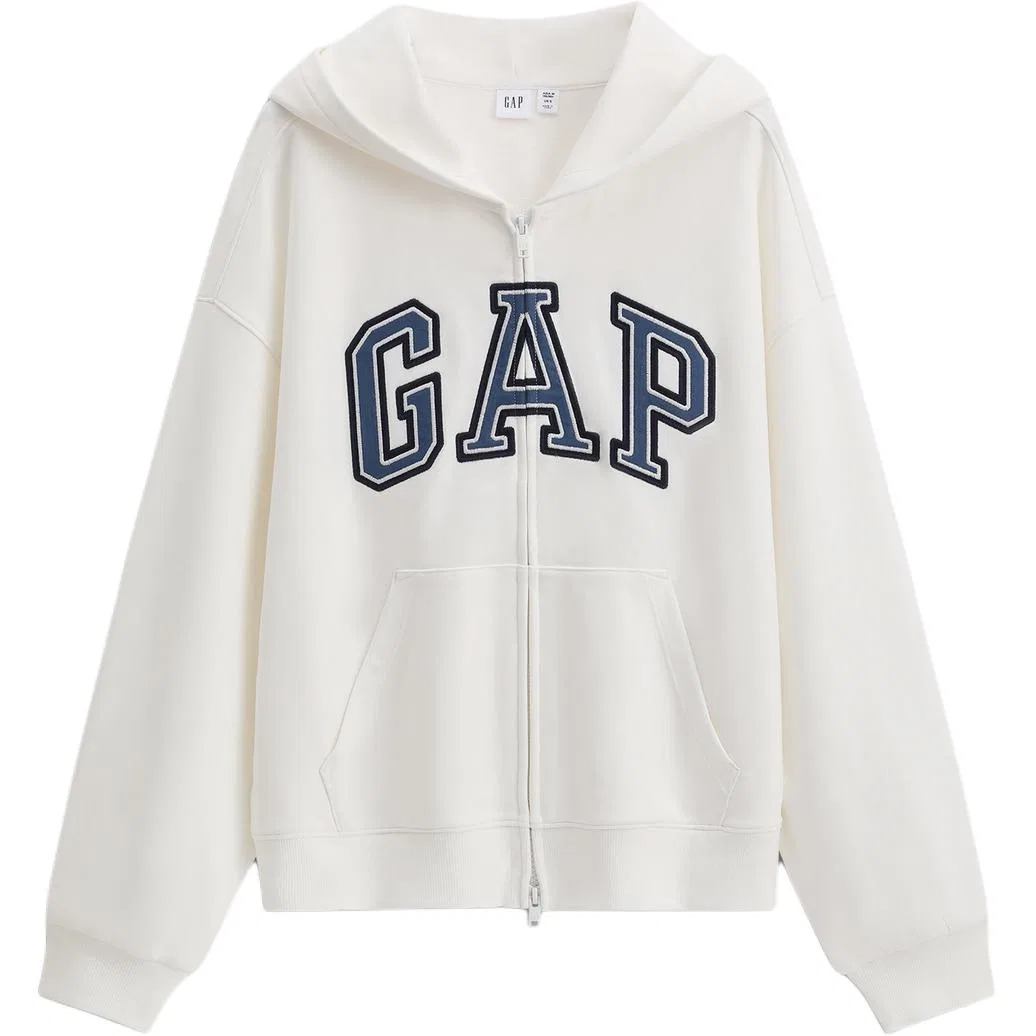 Женский худи с капюшоном и принтом GAP, Белый