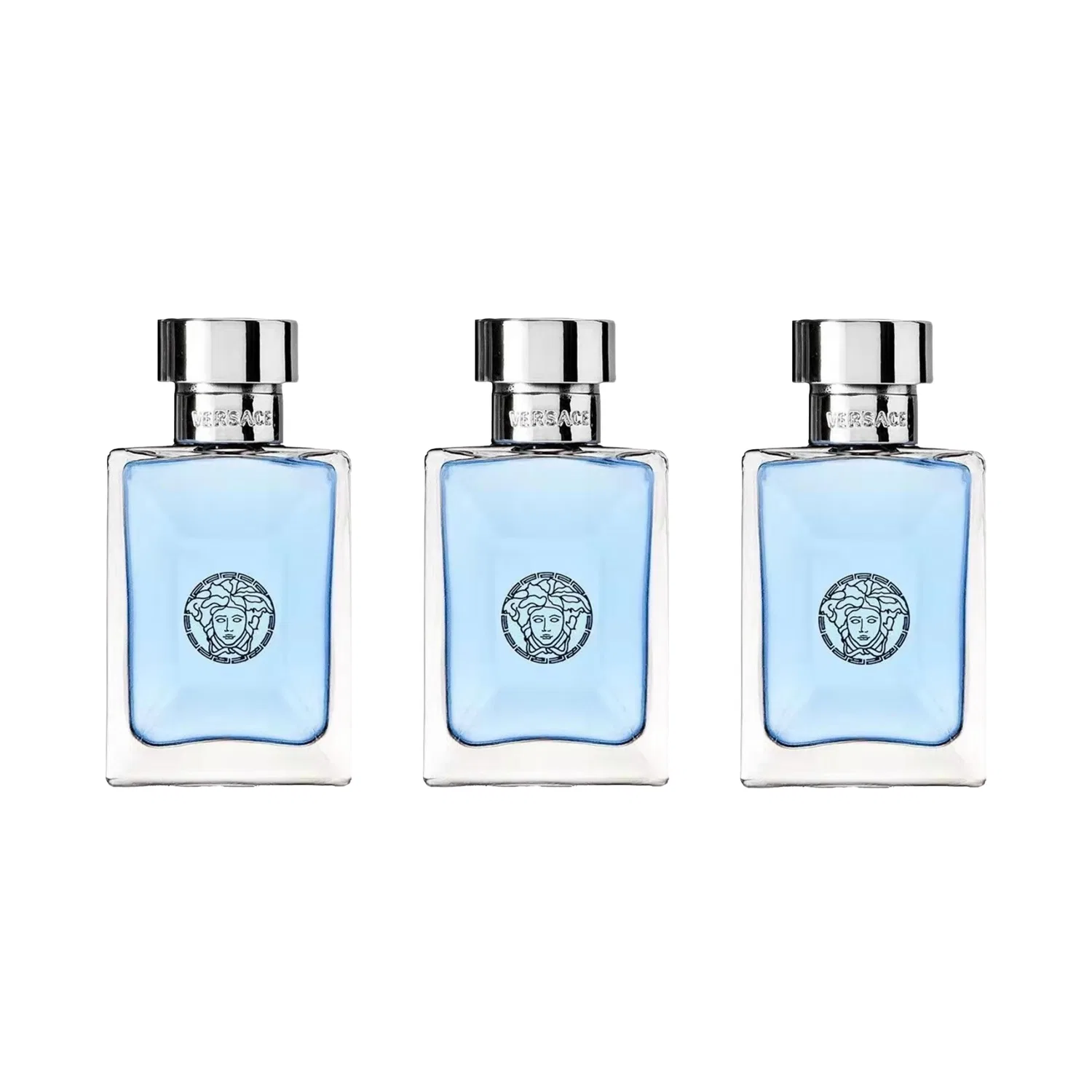Мужской набор пробников парфюма VERSACE, 5 мл x 3, Fougere Eau De Toilette, Musk Amber, VERSACE, Black