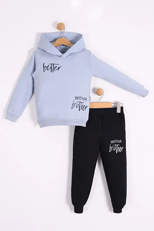 Детский спортивный комплект для мальчиков с принтом Mnk Baby&Kids, Blue — фото 3