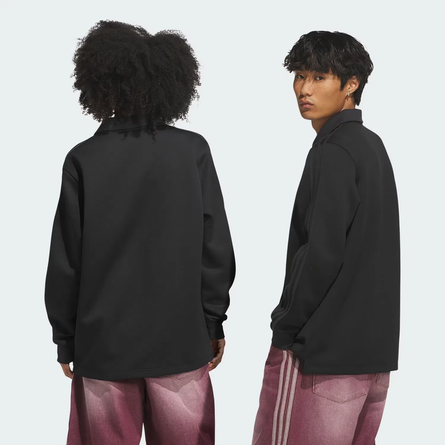 Рубашка поло свободного кроя Tyshawn Rugby Adidas Originals, черный — фото 2