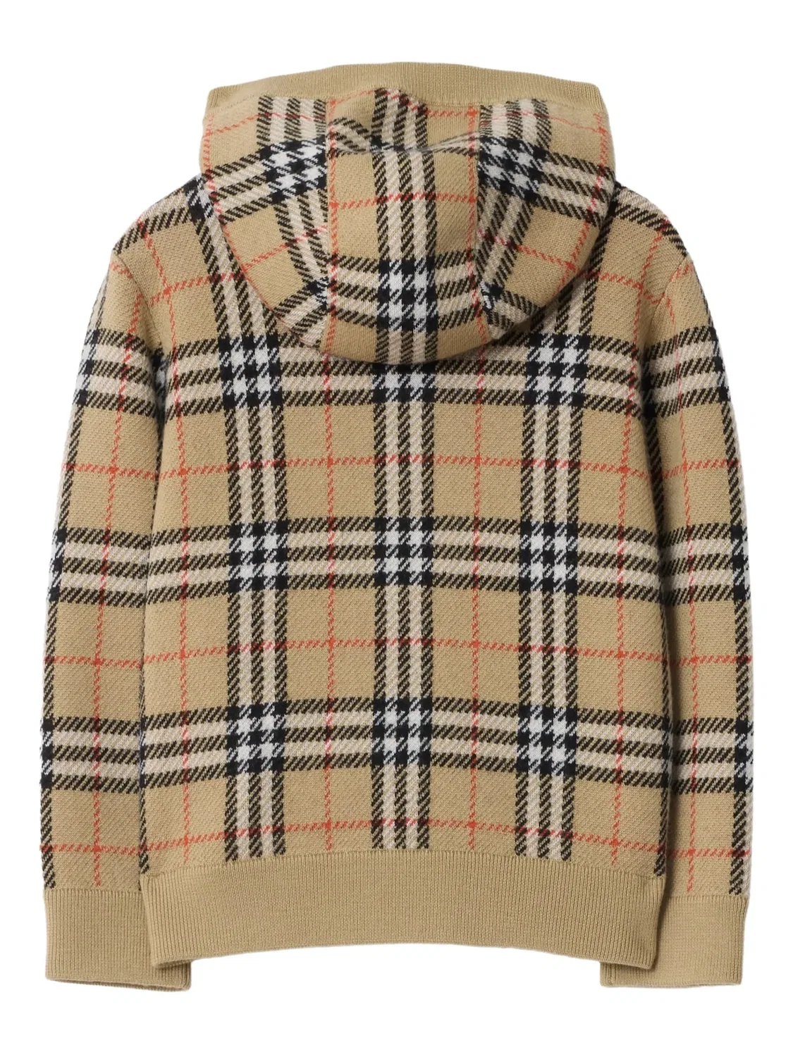 Кардиган с застежкой на молнию в клетку Burberry, нейтральные — фото 2