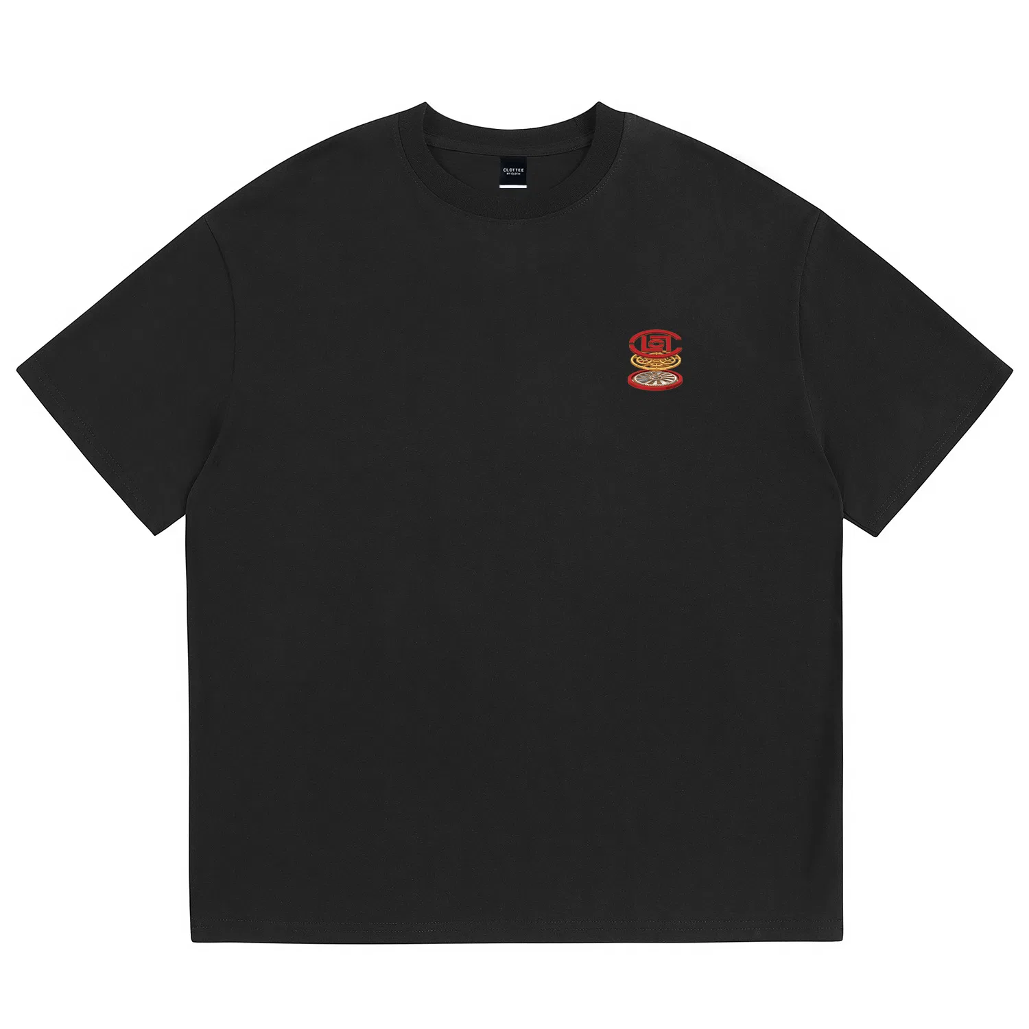 Детская футболка с круглым вырезом, прямого кроя, Unisex Crew Neck Moderate Straight Fit, CLOT, Black — фото 3