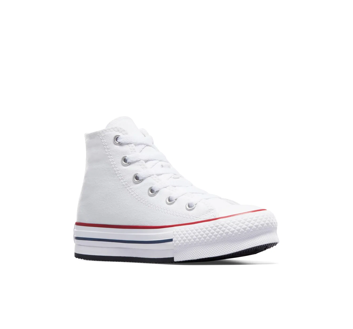 Детские кроссовки для девочек Converse Chuck Taylor All Star Eva Lift, White Garnet Navy Blue — фото 3