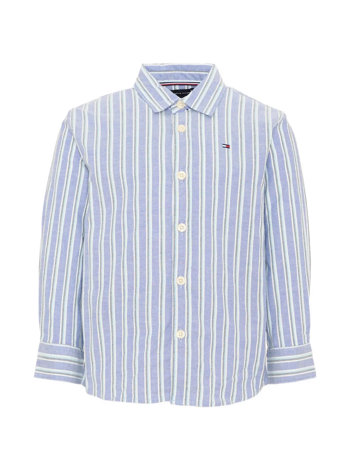 Рубашка Festive Oxford с длинными рукавами Tommy Hilfiger Junior, синий