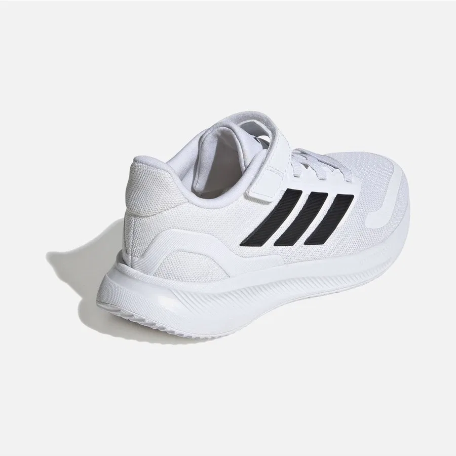 Детские кроссовки с эластичными шнурками и липучкой Runfalcon 5 El I adidas, Белый — фото 4