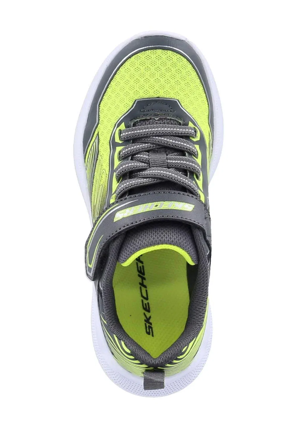 Тренажеры Microspec Velocity Skechers, Charcoal Synthetic / Textile / Yellow & Silver Trim — фото 3