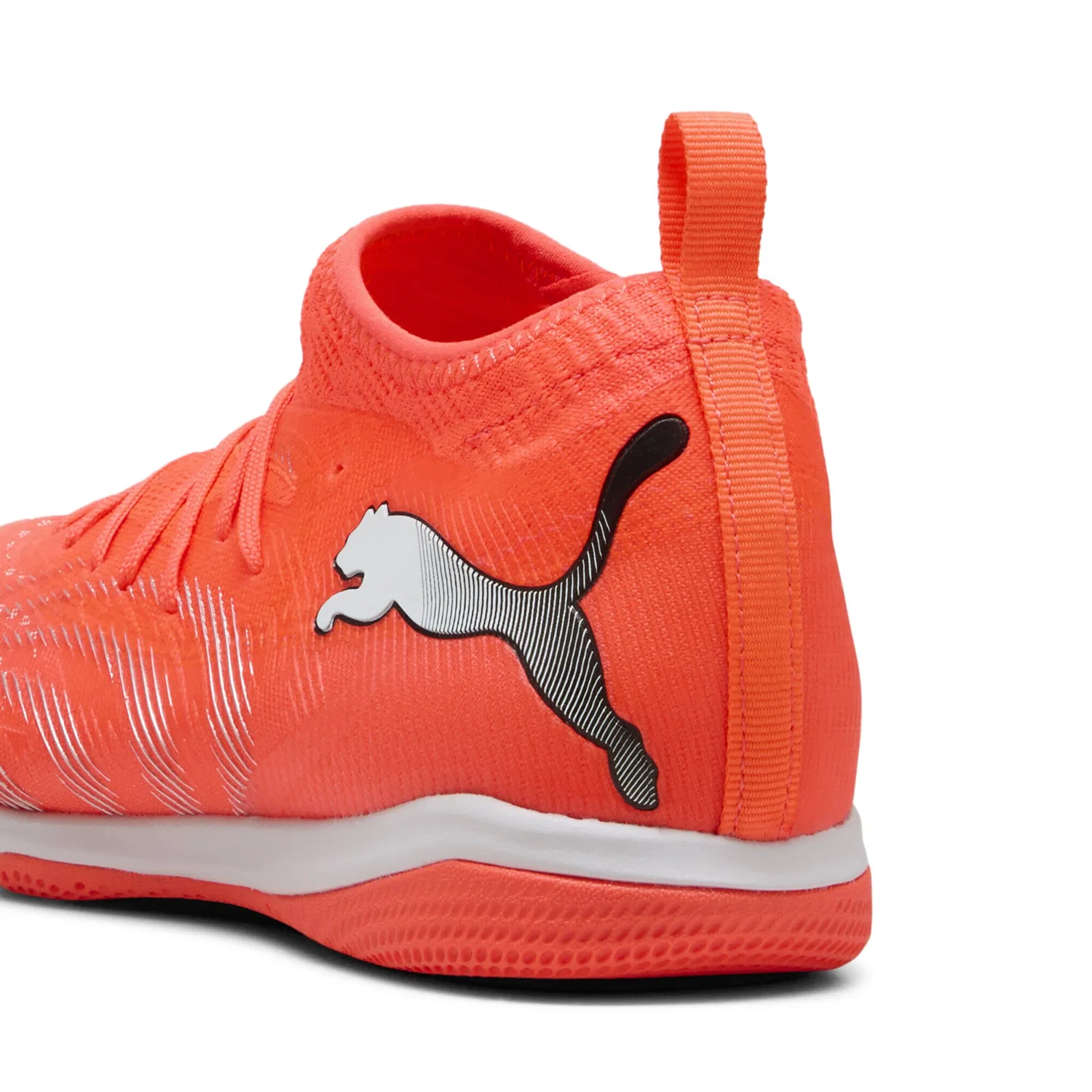 Детские футбольные кроссовки с технологией FUTURE 9 PUMA, Glowing Red/White/Black/Silver — фото 2