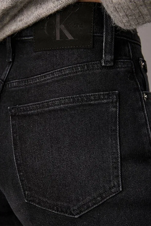 Женские джинсы прямого кроя Calvin Klein, Denim Black — фото 4
