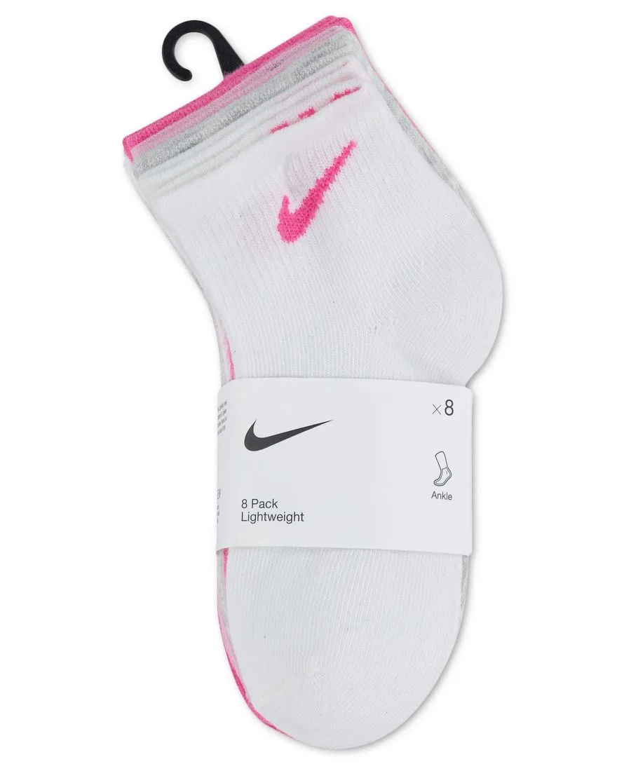 Носки для мальчиков и девочек, 8 пар Nike, Pink Multi — фото 3