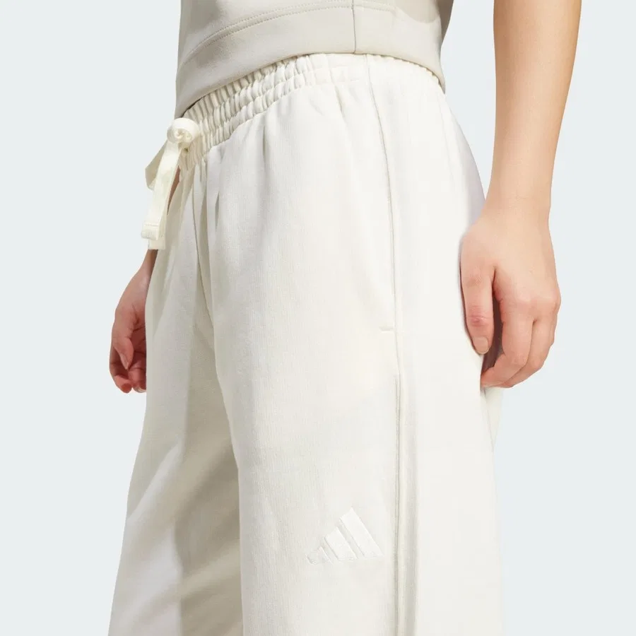 Штаны спортивные свободного кроя из футера ALL SZN French Terry Loose Pants adidas, Белый — фото 4