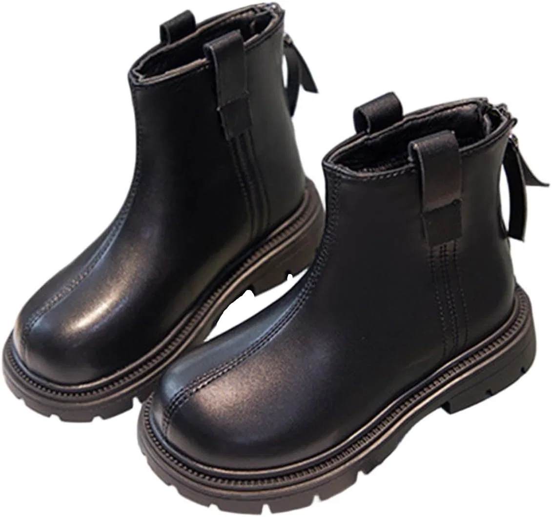 Детские сапоги для девочек с молнией сзади Zzalalana, Black