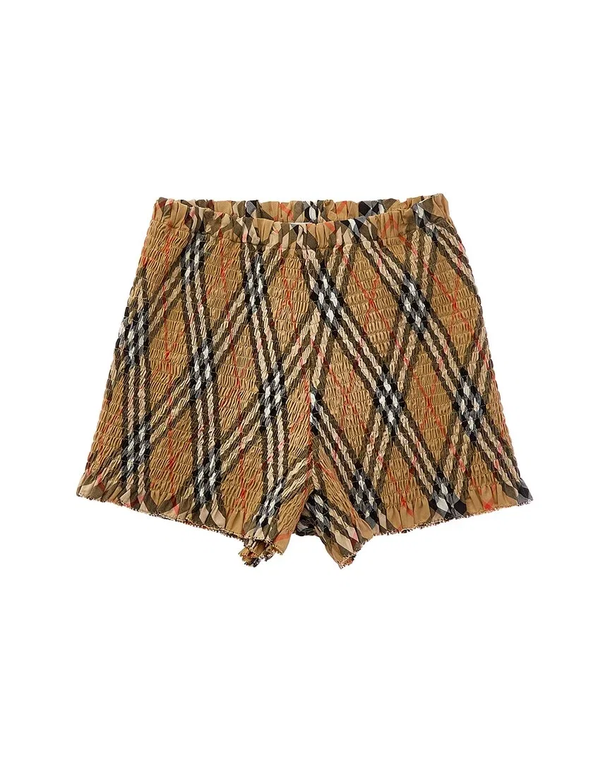 Детские шорты Burberry Check, коричневый