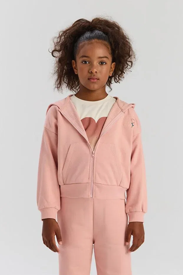 Детский спортивный комплект для девочек хлопковый Tyess Basic, Gul Dry — фото 2