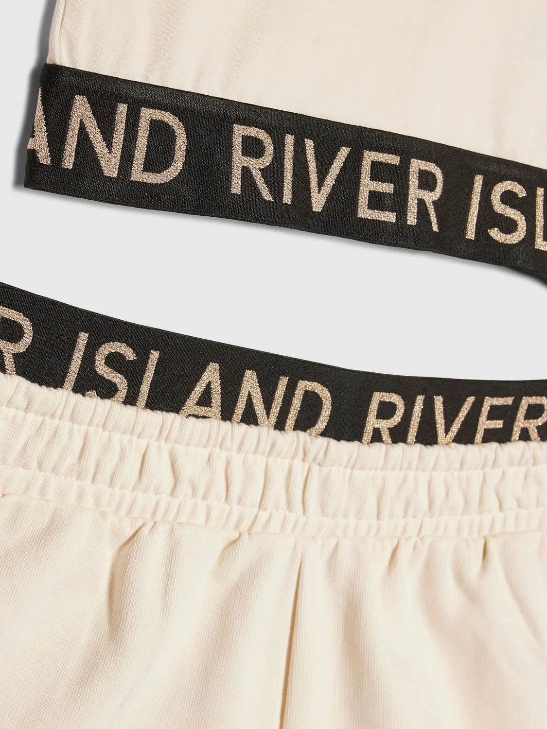 Комплект из топа и шорт River Island Cream — фото 3