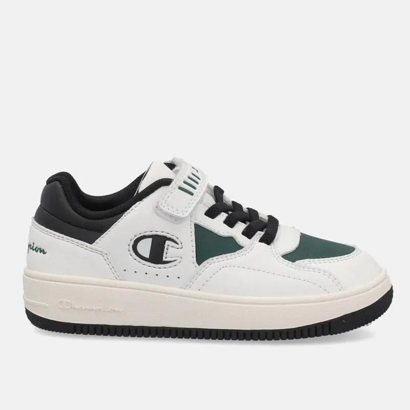 Детские кроссовки с низким верхом Champion RD25 Low B PS Low Cut, Цвет White Dark Green
