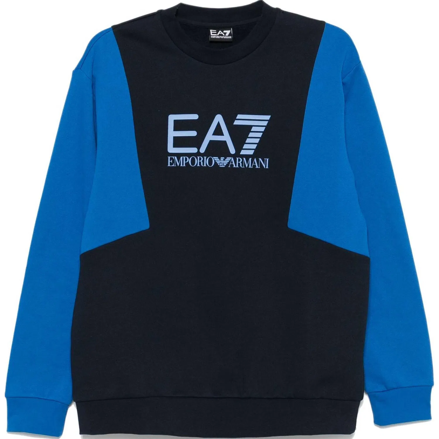 Мужской свитшот с цветоблоком EMPORIO ARMANI, Blue Black Multicolor