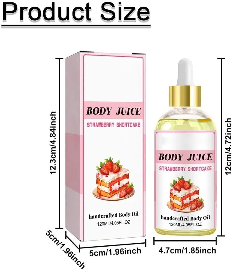 Масло для тела Body Juice Oil, Strawberry Fragrance, IFFANY, 2 шт., 120 мл — фото 4