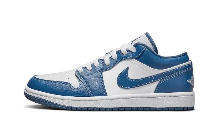 Детские кроссовки с принтом Air Jordan 1 Low Nike, Blau Weiss