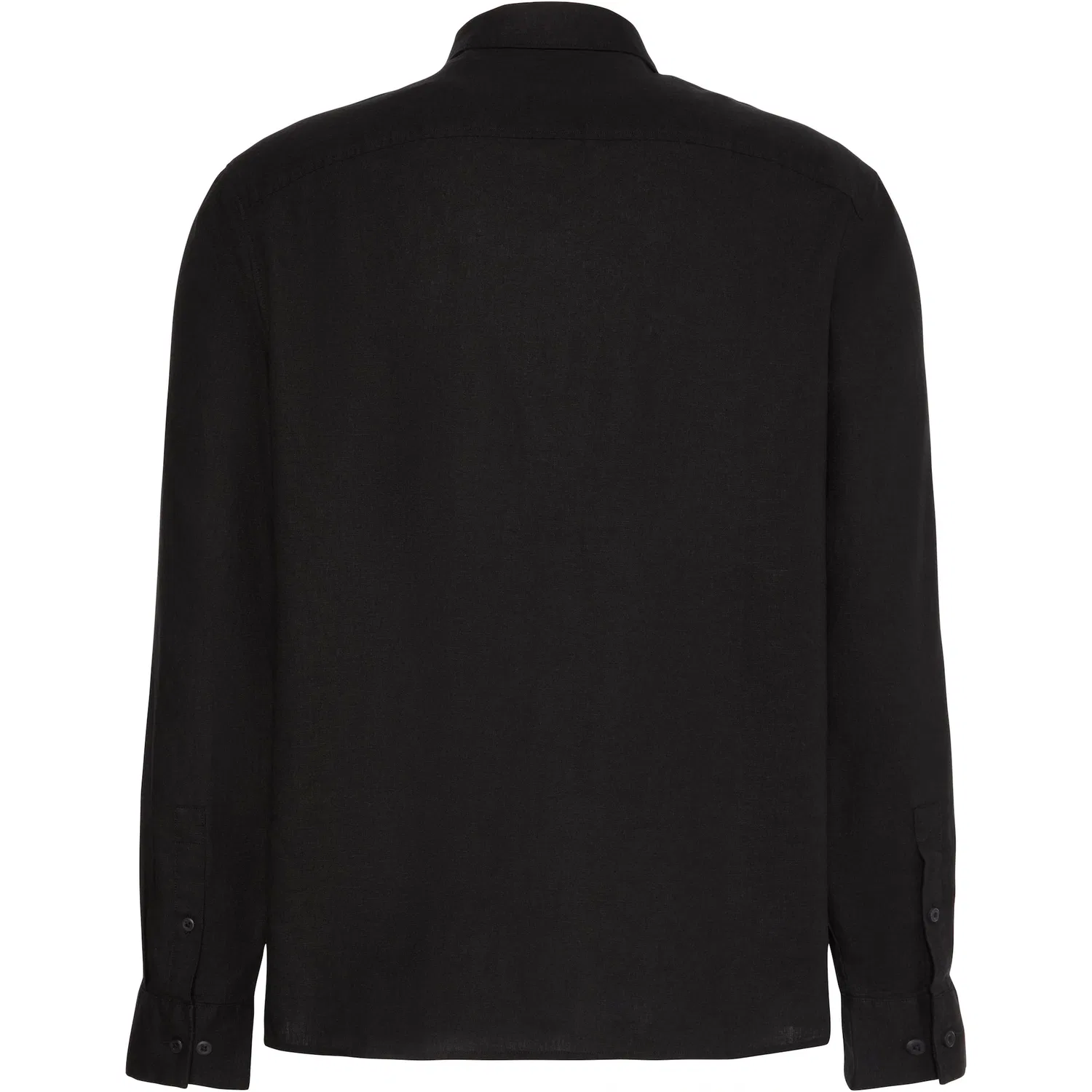 Мужская льняная рубашка SOLID LINEN CLASSIC Calvin Klein, Black — фото 3