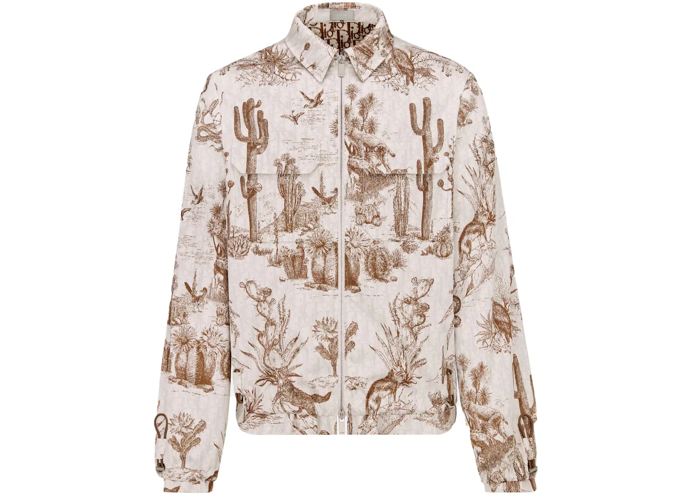 Мужская куртка-блузон с принтом Blouson Dior, Brown/White