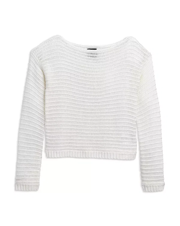 Детский свитер для девочек с вязаным принтом Dune KatieJ NYC, Vintage White