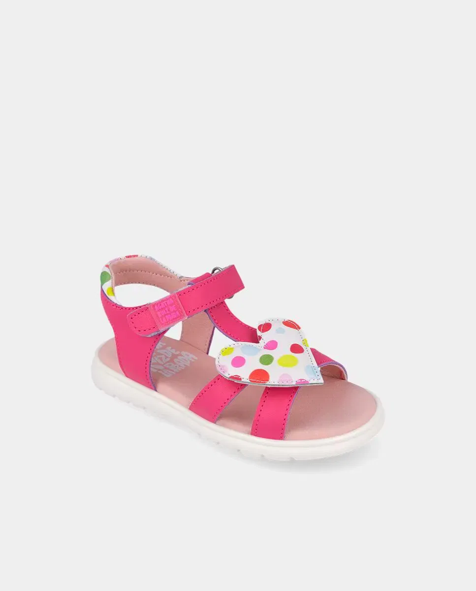 Детские сандалии для девочек кожаные Agatha Ruiz de la Prada, Fucsia — фото 4