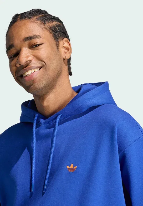 Толстовка свободного кроя Trefoil Essentials - худи Adidas Originals, синий — фото 3