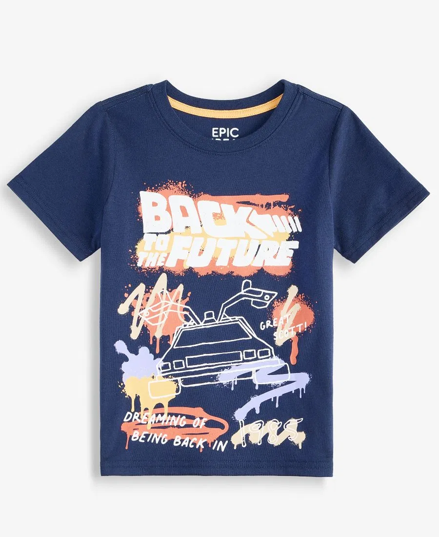 Футболка с принтом Back To The Future Epic Threads, Navy Nautical