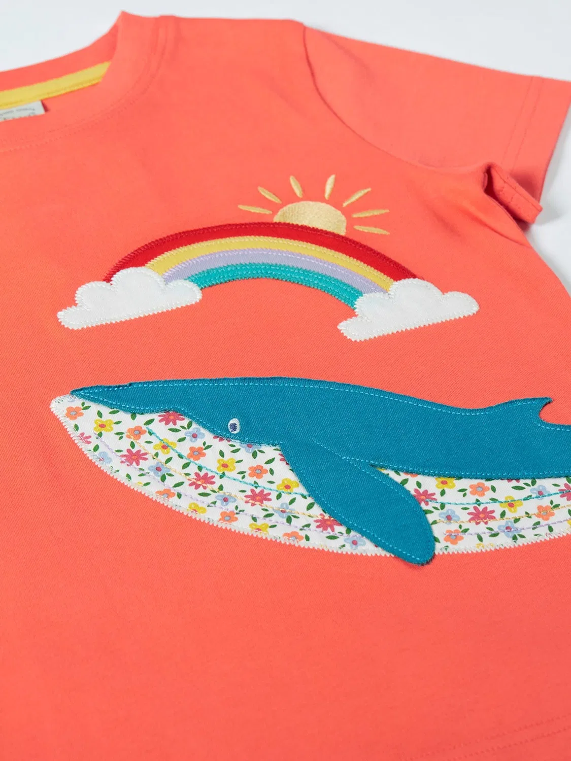 Футболка с аппликацией Scout Frugi, красный — фото 3