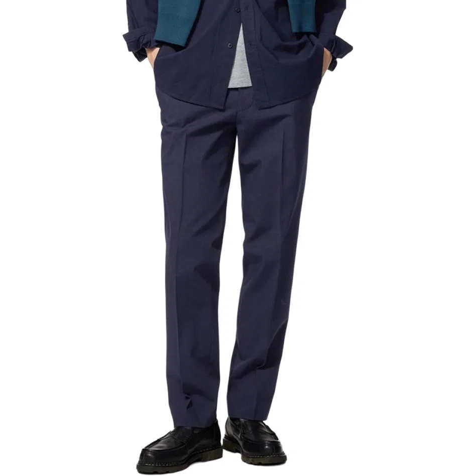 Повседневные брюки UNIQLO, Navy Blue — фото 4