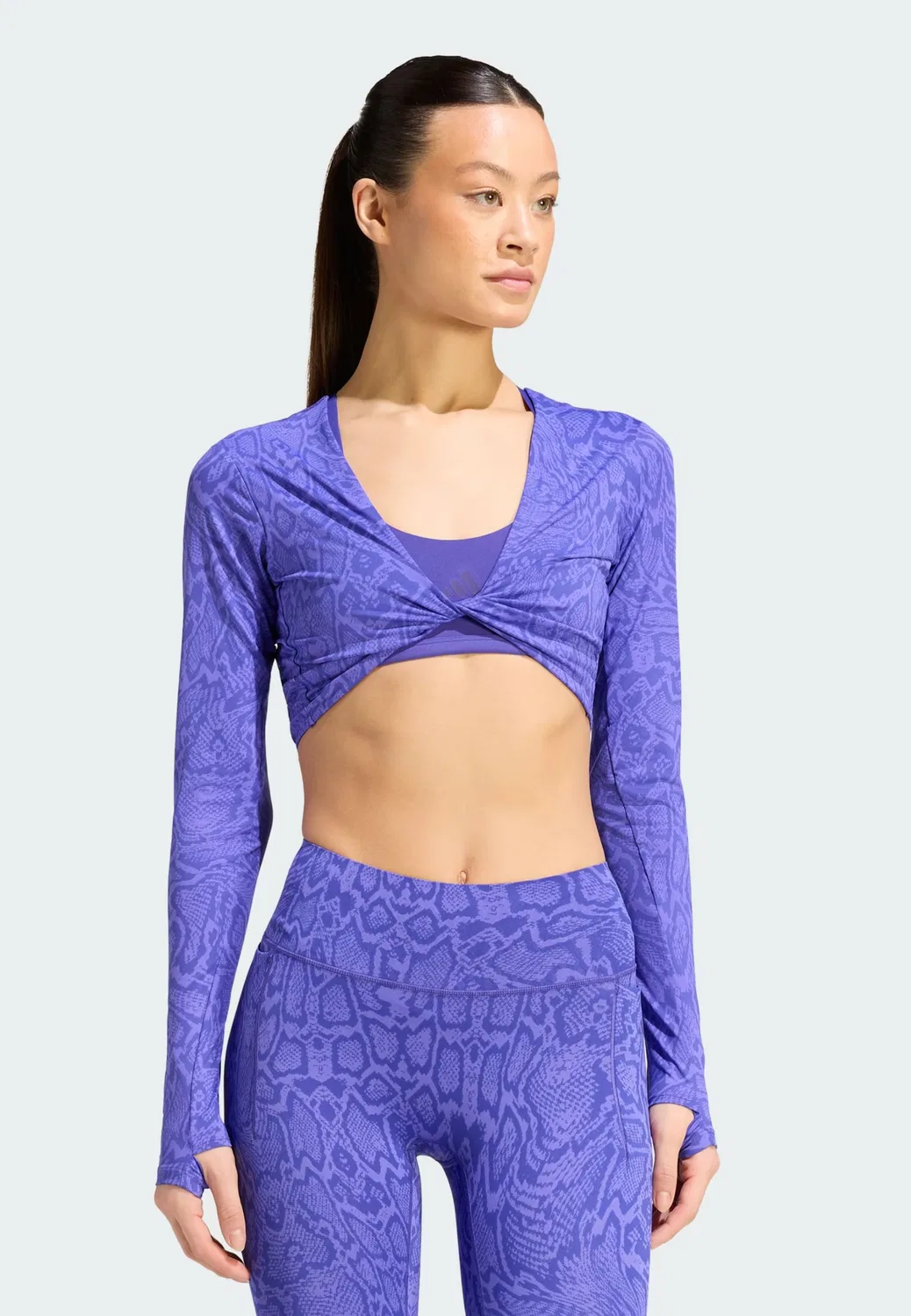 Спортивная футболка Adidas Performance Shirt PrimeLift фиолетового и лавандового цвета — фото 2