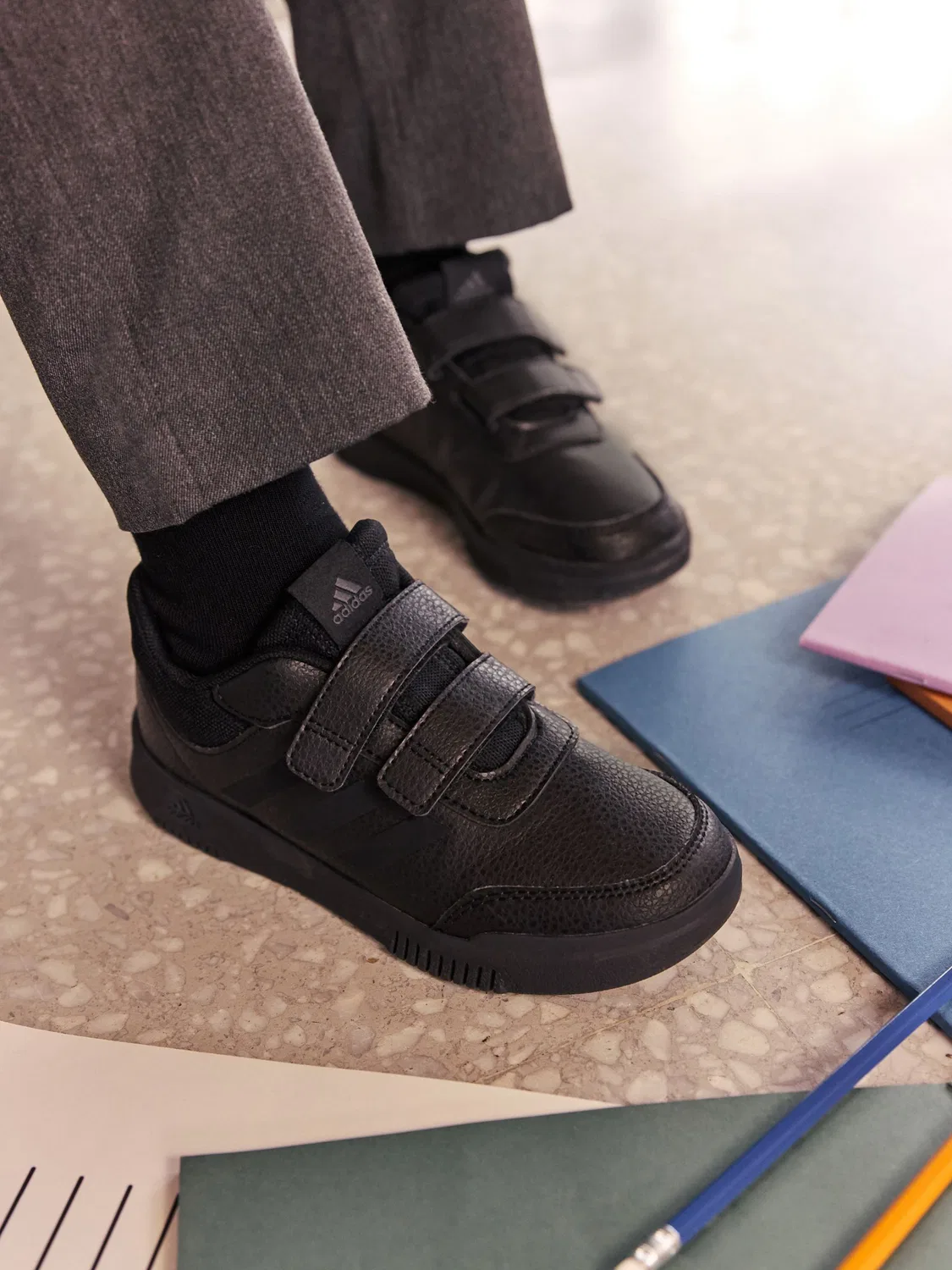 Кроссовки на липучках Tensaur adidas, черный
