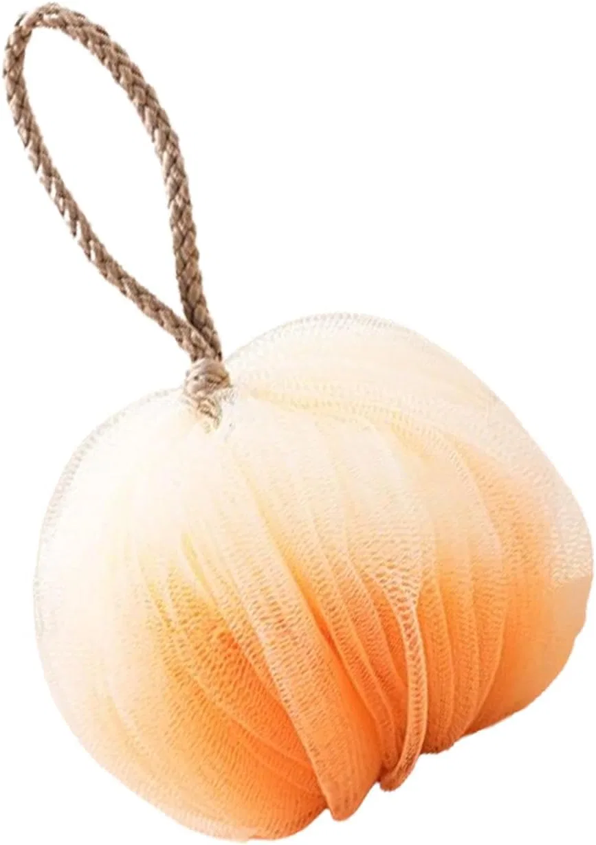 Мочалка для душа, Loofah Sponge, Generisch, 1 шт, 14x14x14 см, Orange 1
