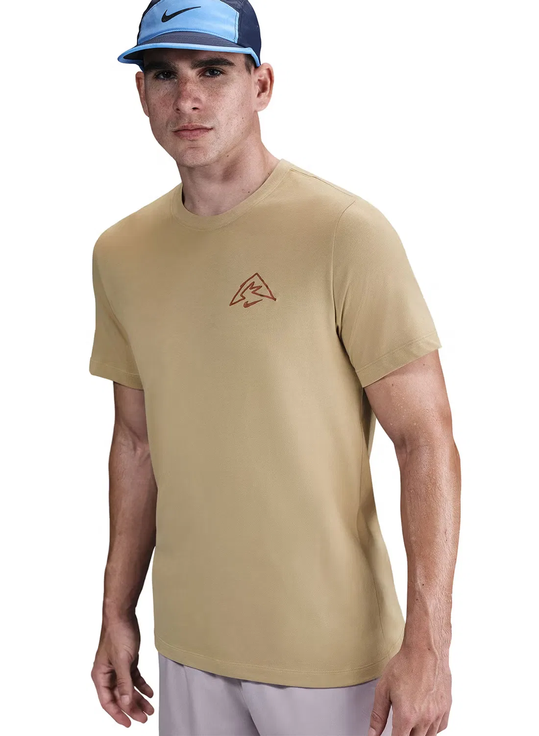 Футболка с принтом Dri-Fit western states Nike, бежевый