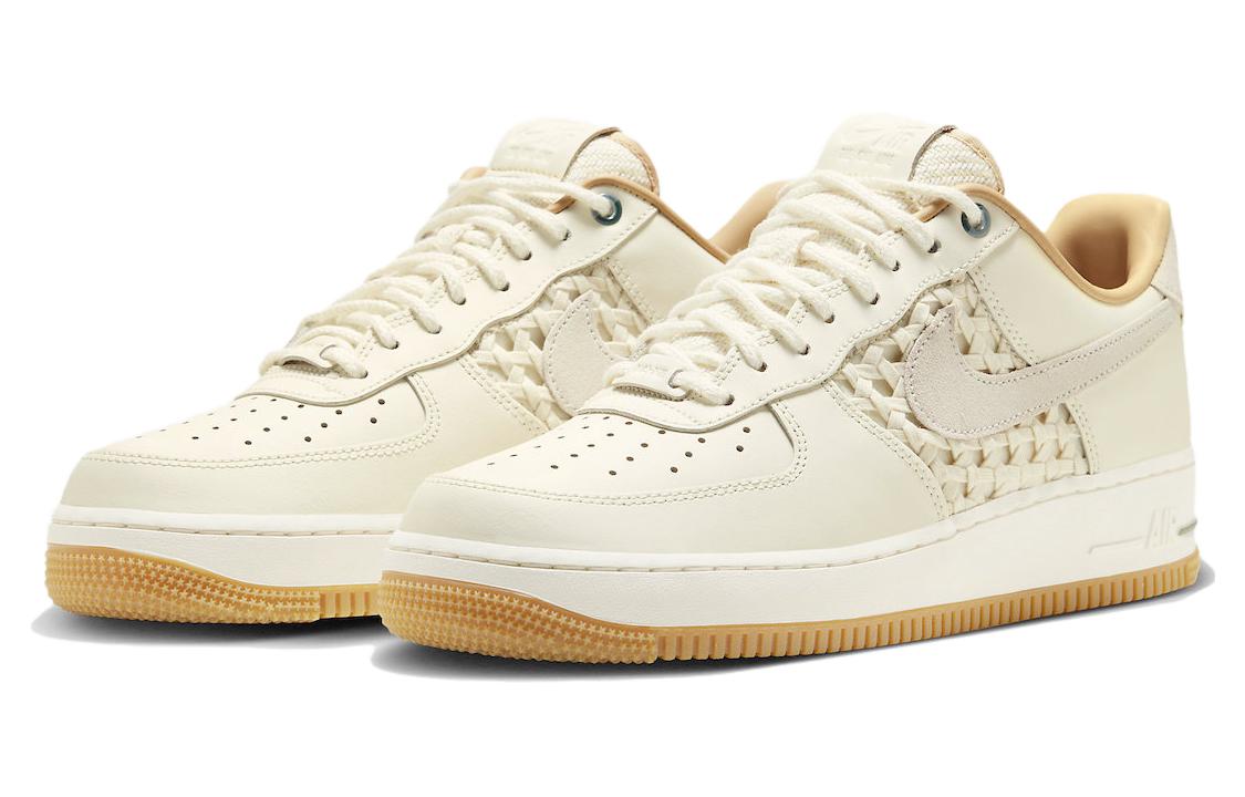 Кроссовки Nike Air Force 1 Low '07 Premium, светло-бежевый/коричневый — фото 3