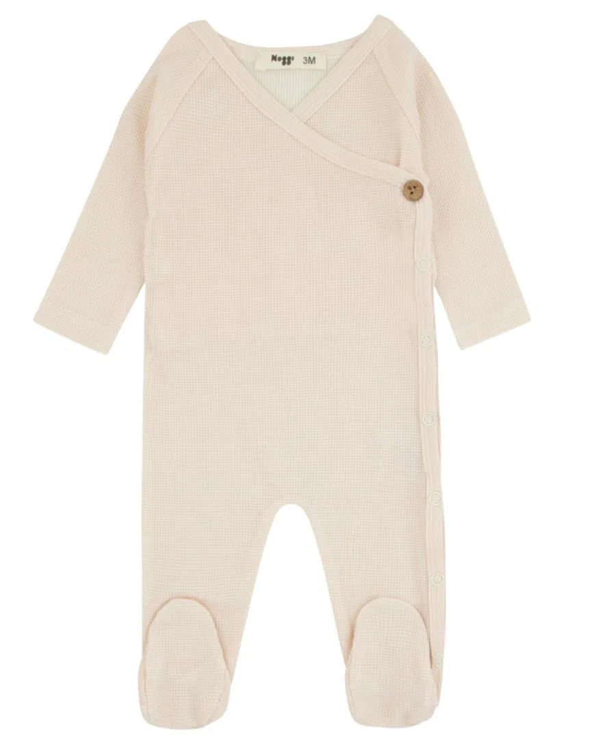 Боди-комбинезон с запахом, с длинным рукавом NoggiWear, Light Pastel Pink