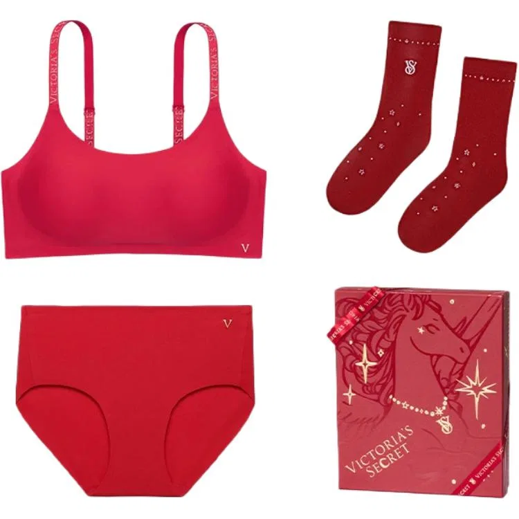 Женский комплект нижнего белья Victoria's Secret, Set (Red)