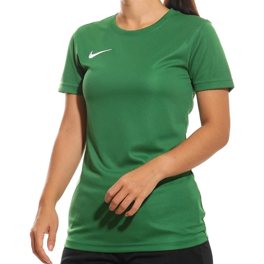 Женская футболка с коротким рукавом Nike Dri-FIT Park VII Jsy SS, Зеленый — фото 3