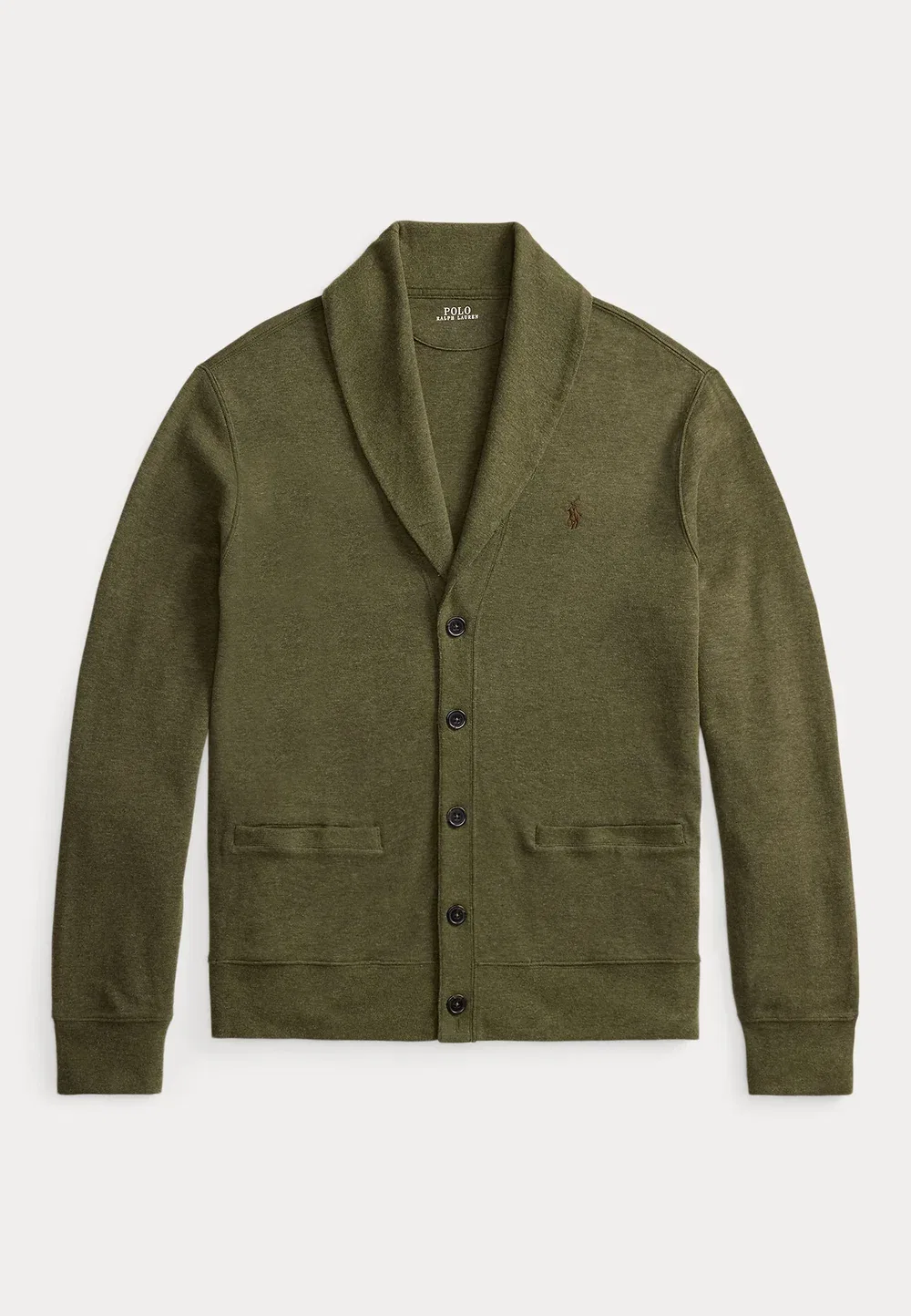 Роскошный трикотажный кардиган с воротником-шалью - кардиган Polo Ralph Lauren, Alpine Heather/C8933 — фото 4