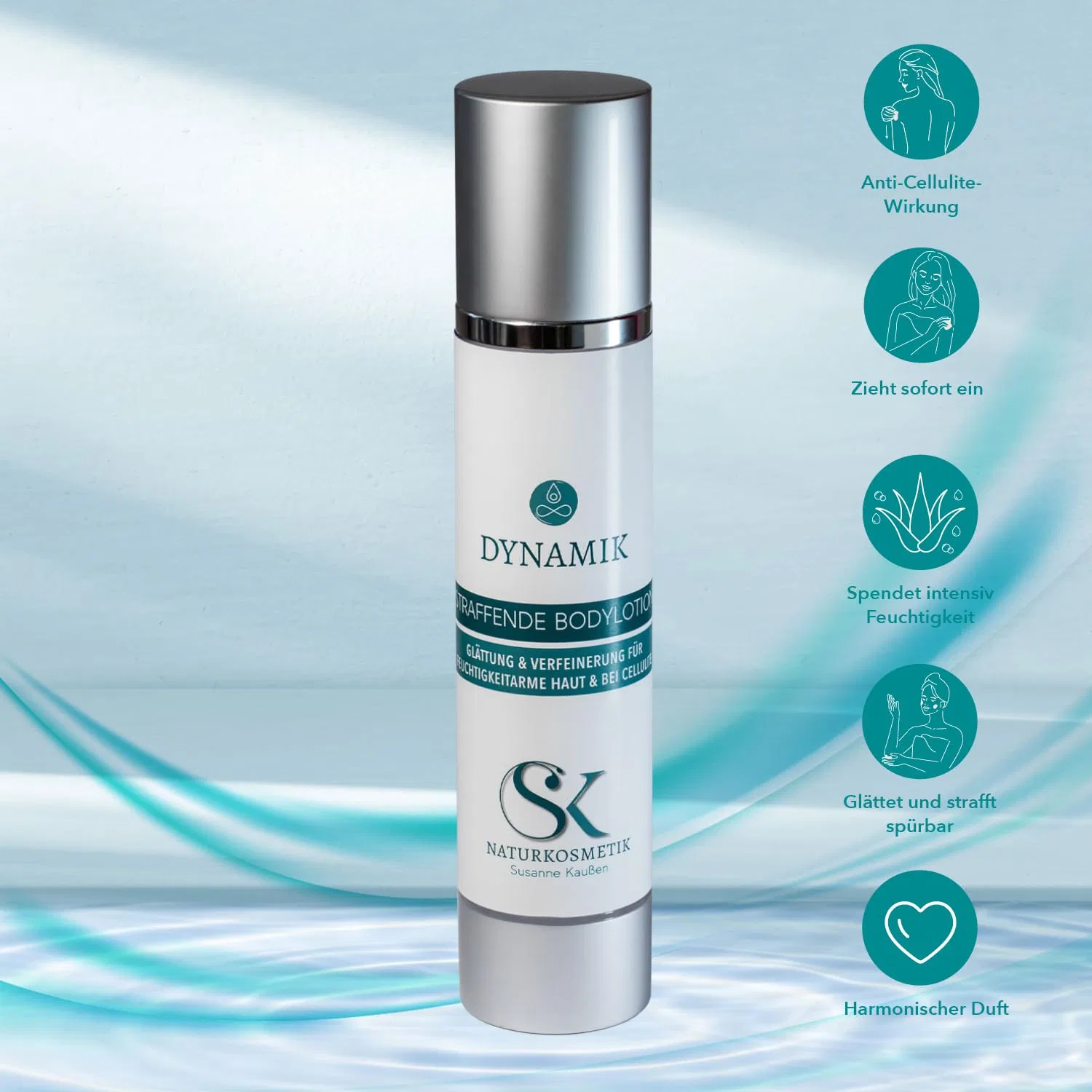 Лосьон для тела DYNAMIK Anti-Cellulite, SK Naturkosmetik, 1 шт, 120 мл — фото 3