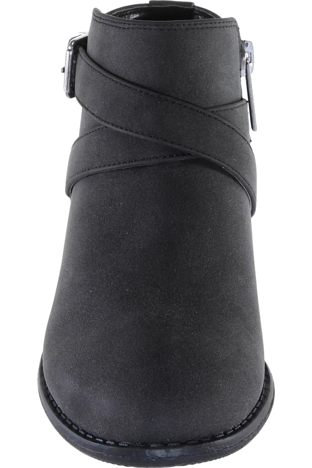 Детские ботинки с пряжкой на подъеме Talori Nina, Black Suede — фото 4