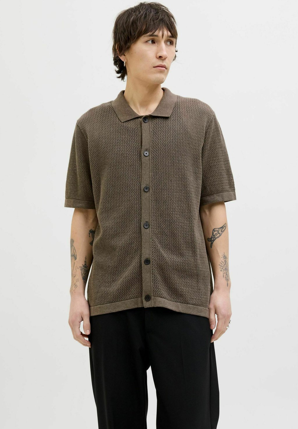 

Рубашка EINFARBIG Jack & Jones PREMIUM, бежевый