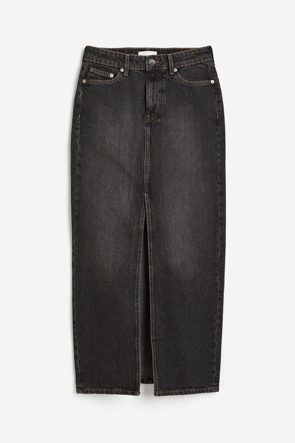 

Джинсовая юбка H&M Denim Maxi, черный