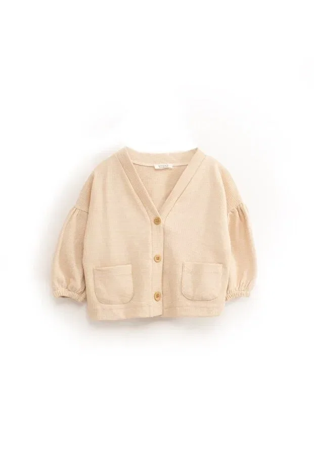Детский кардиган с длинным рукавом Noblekids, Cream