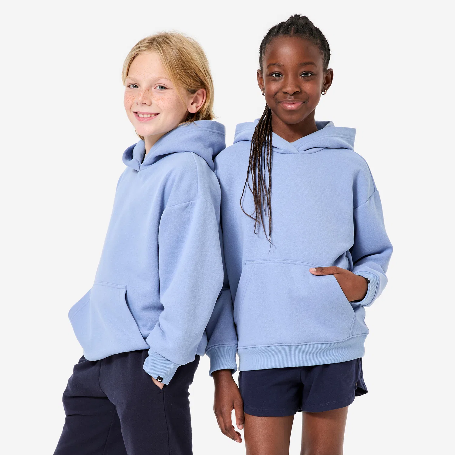 Детское худи оверсайз для мальчиков Decathlon, Dammerungsblau