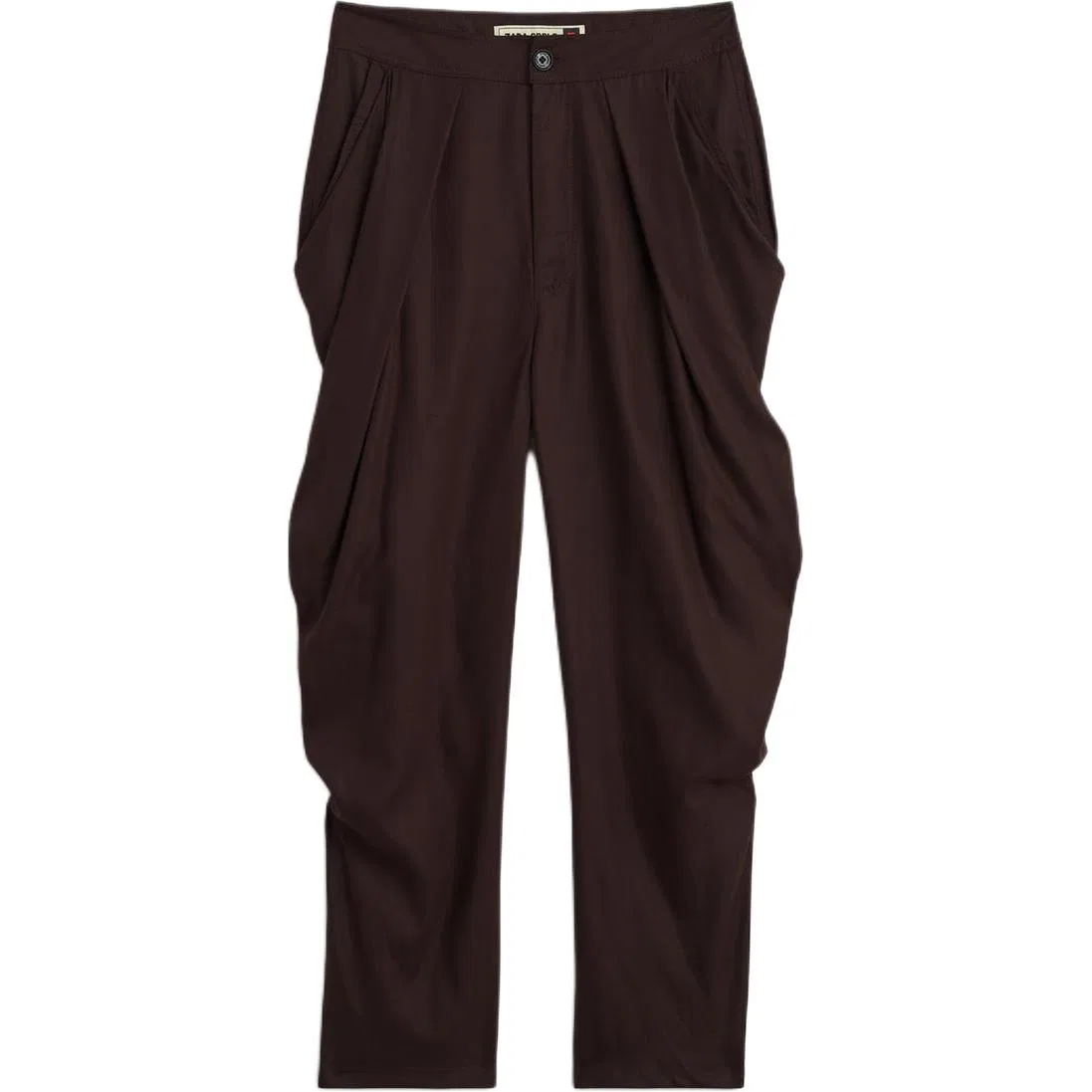 Женские брюки повседневные Chocolate ZARA, Коричневый